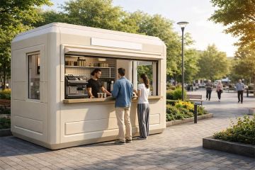 Recycling Old Shipping Containers into New Kiosks