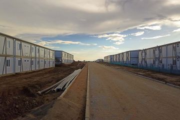 Container office in Sweden