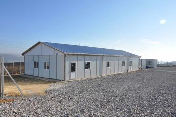 Modular Kitchen and Dining Hall Design