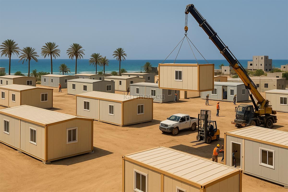 New Container Homes for Gaza Settlers