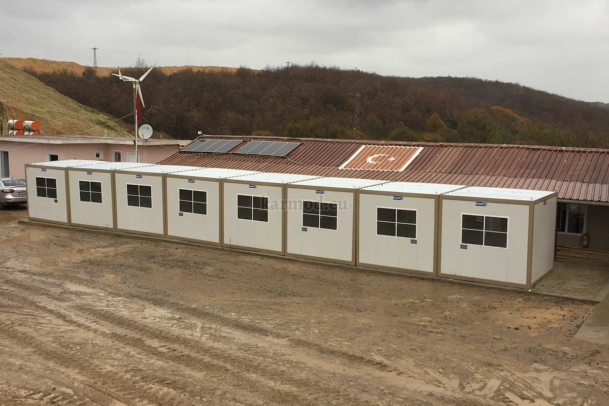 Minimalist modular cabin interior for modern businesses