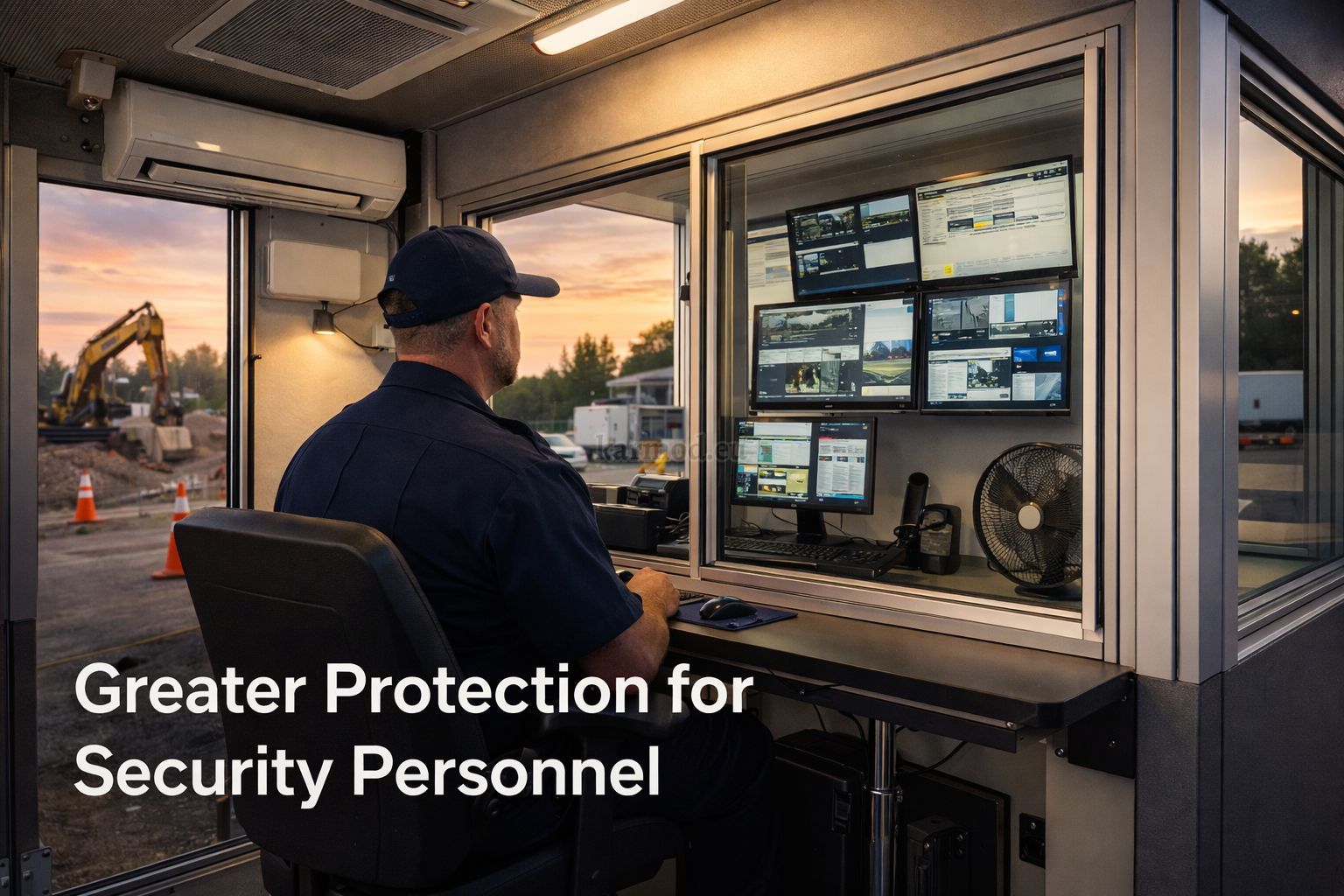 Security benefits of portable guard booths