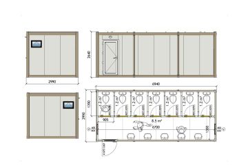 KWD 710 Toilet Container