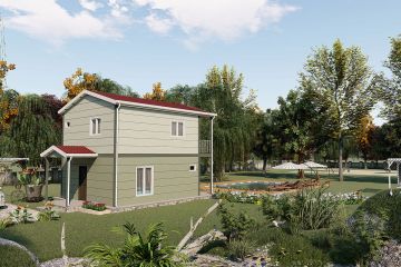 91 m² Steel Frame House