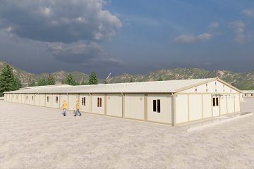 637 m² Engineer Container Dormitory