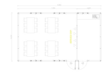 Modular Dining Hall Plan
